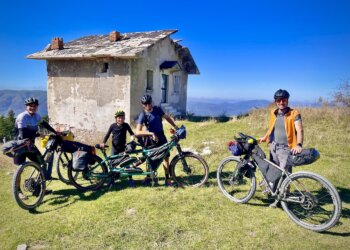 Sibillini Bikepacking: overnight padre-figlio in tandem